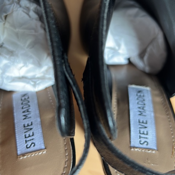 NWOT Steve Madden “talento” leather 4”chunky heel SIZE 6.5M - Picture 7 of 8
